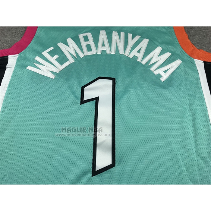Maglia
 Victor Wembanyama NO 1 San Antonio Spurs Citta
 2022-23 Verde
